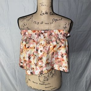 3/$33 Shein Floral Crop Top Size L